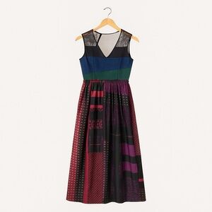 Anthopologie Rare “Montage Midi Dress” by Niki Mahajan Size 12 Orig Price $248